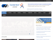Tablet Screenshot of comitenordjudo.fr